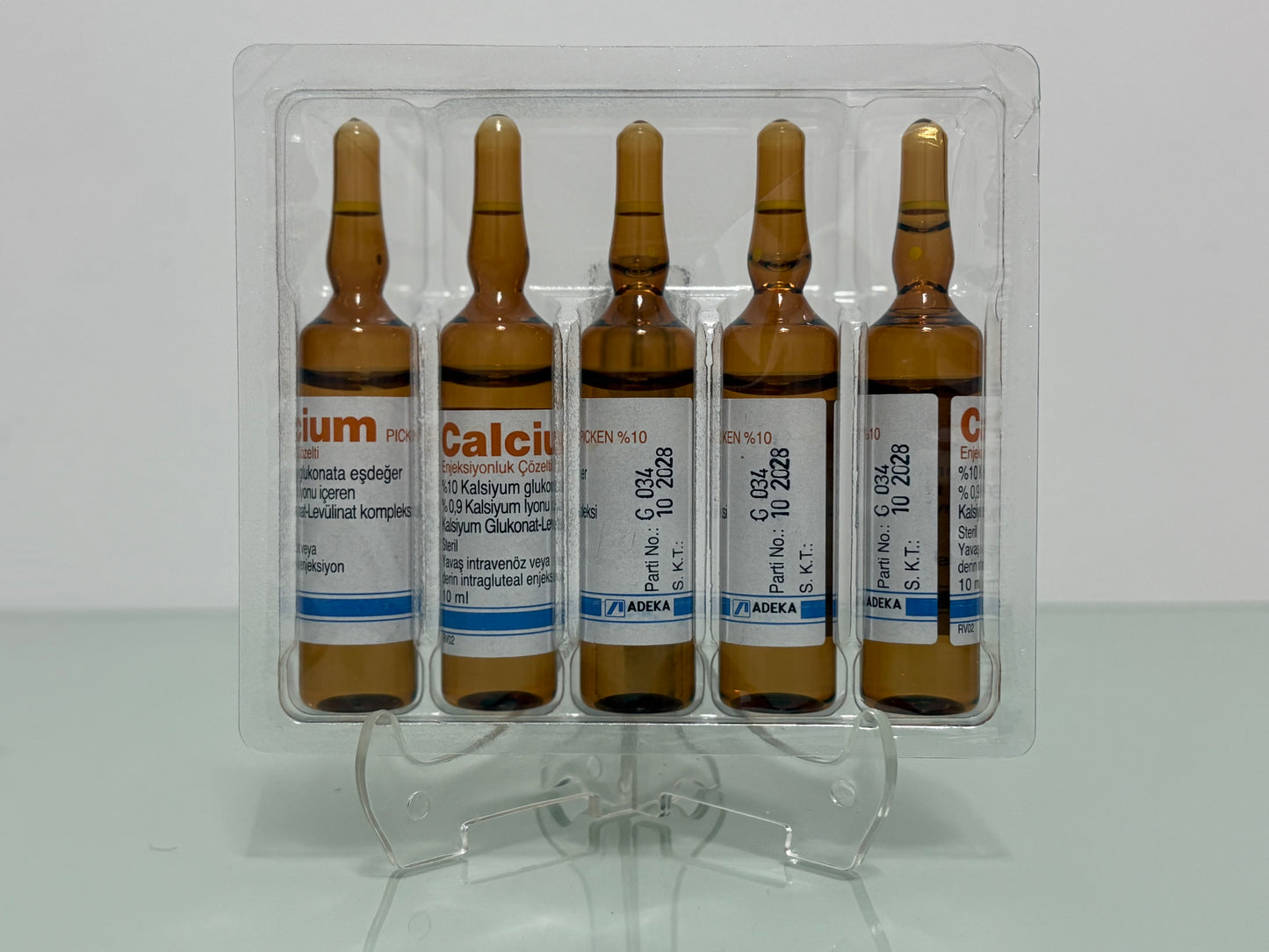 Calcium Gluconate 10% (10 ml) | Injectable Solution (IV) | x5