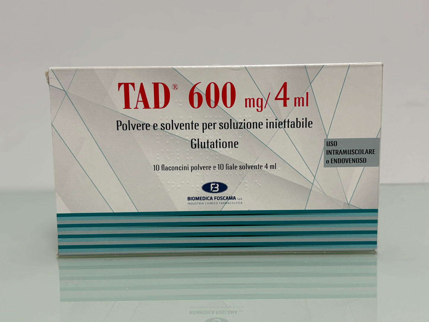 TAD Glutathione 600mg – Solution & Powder Combo | x10 | IM & IV | Made in Italy